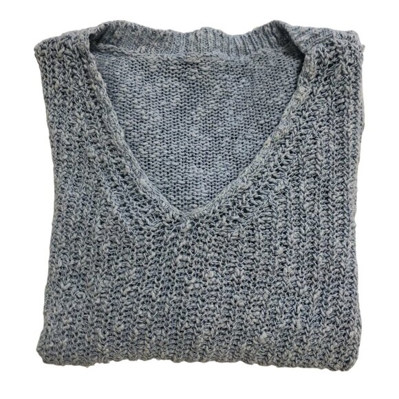 3/$25 ❥ Lightweight V-Neck Long Sleeve Sweater Size Small Light Blue Casual Work - Picture 13 of 16